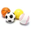 Bollar Mini Soft Football Basketball Baseball Tennis Toys 63cm Foam Rubber Squeeze Anti Stress Toy Soccer Hand Övning 231011