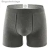 Sous-vêtements thermiques pour hommes Les hommes ajoutent des sous-vêtements en velours d'hiver en coton épais gardent au chaud des shorts et des pantalons à longues jambes Boxer Shorts Old Man Thermal Underpants largeL231011