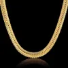 Tutta la catena d'oro lunga vintage per uomo Collana a catena Hip Hop 8MM Colore oro Spessore Curb Collane Gioielli da uomo Colar Coll242r