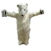 Costume de mascotte d'ours polaire de haute qualité, tenue unisexe de carnaval, taille adulte, fête d'anniversaire de noël, déguisement en plein air, accessoires promotionnels