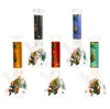 Glass Bongs Showerhead Perc Straight Tube Hookahs Oil Dab Rigs Smoke Water pipes Joint 9.8 inch