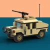 Transformation Toys Robots US Military Vehicle M1025 Humvee Armament Swat Modern War Transport Minifigs Building Blocks Brick Toys for Kids 231010