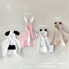 Pyjamas Ins coréen bébé mignon coton à capuche serviettes de bain enfants cape peignoir couverture enveloppante douce pour les nourrissons nés garçons filles pyjamas 231006