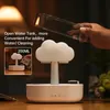 Essential Oils Diffusers Vissko Rain Cloud Humidifier 200ML Aroma Diffuser With Water Drops And Colorful Night Light Mushroom 231011