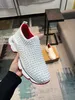 Männer Casual Spike Shark Sohle Sneaker Rote Schuhe Spike-sock Donnas Nneopren Weiche Wildleder Kalbsleder Trainer Runner Volle Nieten Low Top Slip-on Schuhe mit Box