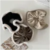 Hårtillbehör Veet TibreTine Hair Ring Loop Fur Scrunchies Plush Elastic Bands huvudbonad elegant hästsvans tillbehör Huvudbonad DHFY4