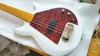 Anpassad 4 String Grabber II Style Electric Bass Guitar 2009 Limited White