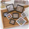 Jewelry Boxes Ring Earring Display Stand Box PE Film Pendant Holder Coin Badge Medal Storage Loose Diamond Gem Stone Presentation Case 231011