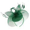 Bandanas Zylinderhut Haarspange Frau Hochzeit Haarspangen Bräute Fascinators Seide Frauen Bankett