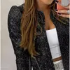 Women's Jackets Autumn Sequin Thin Coats Outerwear Casual Basic Bomber Jackets Woman Coat Casaco Feminino Women Outfits Chaqueta Mujer Clothes 231010