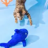 Cat Toys Electric Jumping Cat toy Shrimp Moving Simulation Lobster Electronic Plush Toys For Pet dog cat Children Stuffed Animal toy 231011