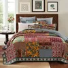 Bettwäsche-Sets CHAUSUB Vintage Quilt Set 3PCS Patchwork Tagesdecke auf dem Bett Baumwolldecke King Size Steppdecke Tröster 231010