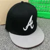 2021 Camiseta Nueva Atlanta Sombreros Hombre Bonita Letra un gorras de beisbobol adulto pico plana gorra ajustada hip hombres mu266y