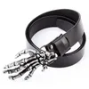 Overige mode-accessoires Cool herenriem Bot van hand Skelet Koeienhuid Leer Duivel Handen Schedel Hip Hop Stijl Tailleband Man Cadeau 231011