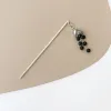 Hollow Valley Lily of the Pins Cool Chinese Vintage Metal Beaded Tassel Pan Hairpin Advanced Hairpin Design ZZ