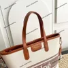 Fashion shopping Tote bag chlos Women's new canvas printed letter wrist handbag 90% factory wholesale sales of large capacity single shoulder crossbody bag