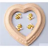 Hobbygereedschappen Mini Bijenornamenten Tiny Hars Diy Plaksteen Versiering Bumble Voor Haar Clip Craft Art Project Huis Tuin Decoratie Jood Dhked