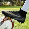 Autres articles de sport Hommes Chaussures de football TFFG Haute Cheville Football Bottes Mâle Adolescents Adultes Crampons Herbe Match Baskets 3545 231011