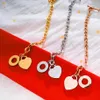 Bracelet en forme de coeur pendentif proverbes pour femmes cadeau métal marque Designbracelets mode femme or bijoux cadeaux Q0603202Z