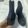 Сапоги BULKY LACED UP BOOT IN NYLON AND SHINY BULL BLACK Triomphe ботинки Женские дизайнерские ботинки из замши в стиле casual Сапоги Верх с фирменным ботинком на платформе Q231012