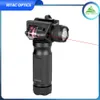 Flashlight Torch Tactical Led Gun Light Quick Detachable Vertical Grip with Integrated Red Laser Hunting Light Aluminum