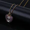 Hip Hop Juice WRLD Samma stycke Devil Skull Heartbreak Pendant Solid Cubic Zircon Halsband smycken halsband251o