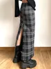 Gonne Donna Elegante Autunno Semplice Vacanza Affascinante stile inglese Streetwear Tutto-fiammifero Quotidiano alla caviglia Comodo plaid chic