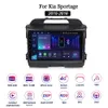 Radio stereo per auto per Kia Sportage 2010-2016 Touchscreen da 9 pollici Android 13.0 Unità principale Multimedia con navigazione GPS WiFi RDS Bluetooth DVD per auto