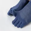 Erkek Çoraplar Sevimli Anti-Friction Foot Ter Emici Nefes Alabilir İnce Pamuk Örgü Sığ Ağız Ürün Beş Parmak