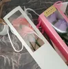 Transparent Window Gift Bags Flower Bouquet Tote Bag Wedding Handle Bags for Guests Creative Candy Box Party Supplies