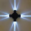 Wall Lamp 4w Led 120 Degrees High-brightness Uv Protection Cross Beam Lights For Outdoor Garden Lighting