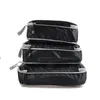 Sacs Duffel 3pcs cubes d'emballage compressibles pliables sac de rangement de voyage étanche valise en nylon portable avec sac à main organisateur de bagages 231011