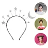 Bandane Star Moon Fascia per capelli Corona: copricapo Festa di compleanno Capelli Glitter Corona Accessorio per costume Pezzo di punta