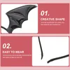 Bandanas bandeau chauve-souris collier Miss noir collier femmes oreille cheveux cerceau adulte Halloween