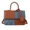 مصمم عصري كيس الكتف الكتف النقيض لونها بسيطة حقيبة يد 2023 أكياس مربعة صغيرة كروسة حقيبة يد للنساء