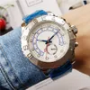 44MM Mens watch 2813 movement Automatic Mechanical Watches Two Tone Gold Stainless Steel Big Dial Chronograph waterproof wristwatches