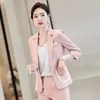 Women's Suits Blazers Formal Professional Office Work Wear Pantsuits with Pants and Jackets Coat OL Styles Ladies Blazers Trouser Set S-4XL 231011