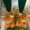 Pantofole Pantofole per bovini Highland Donna Pantofola scozzese per mucche Cartone animato Animale Peluche Scivoli Yaks Scarpe da casa Uomo Piatto Silenzioso Infradito da pavimento x1011