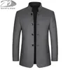 Męskie garnitury Blazers Stylowy swobodny solidny Blazer Business Wedding Party Fat Fats Tops Mężczyzna Spring Autumn Suit Mężczyzna Slim Tops 231010