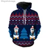 Dames Hoodies Sweatshirts Kerstman Kerstboom Heren Hoodies 3D Print Oversized Informeel Modieus Sweatshirts Tieners Pullover Met Kap Jacks UnisexL231011