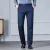 Pantalons pour hommes Hommes Business Casual 2023 Automne Classique Droite Pantalon élastique Mâle Marque Noir Bleu Kaki Gris