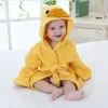 Pyjama's Katoenen Babygewaden geboren Badhanddoek Kap Cartoon Mode Nachtkleding Meisjes Jongens Badjas Voor Kinderen Baby Ontvangende Deken 0-2y 231006