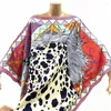 Kobiety stroju kąpielowego 2024 Summer Kobiety Swetigan STITT STITCH COCTAIL SEXCY Boho Maxi African Holiday Batwing Silk Uczucie kimono caftan