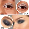 Delineador de ojos en Gel, color negro, marrón, plateado y gris, lápiz de ojos mate de larga duración, resistente al agua, sombra de ojos en barra, maquillaje gótico para Halloween