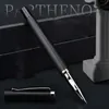 Fountain Pens High Quality Set 727 Pen Metal Ink Frosted Black F NIB Converter Filler Business Office School Supplies Writing 231011