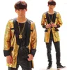 Men's Suits Men Designs Homme Terno Stage Costumes For Singers Gold Sequin Blazer Dance Clothes Jacket Star Style Dress Punk