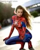 テーマコスチュームアダルトキッドセクシーゼンタイスパイダーヒーローコスプレレッドブラックウーマンジャンプスーツスーパーガールコスプレゼンタイカムボディスーツパーティードレスT231011