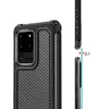 Funda de teléfono con soporte de armadura a prueba de golpes para Samsung S20 S21Ultra S22 S20FE para Iphone 15 14 pro max 12 mini 11 Pro XR XS Max X 6S 7 8 Plus Cubierta anticaída con anillo magnético para dedo