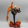 Mascot Costumes 30cm Anime One Piece Vin Sanji Sculpture Fire Battle Gk Statue Pvc Collectible Action Figures Model Doll Toys Kids Gift