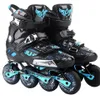 Inline Roller Skates Separate Roda Satu Baris Asli PU 4 Pola Bingkai Datar für Seluncur Anakanak Dewasa Luncur FSK Jalan 231012